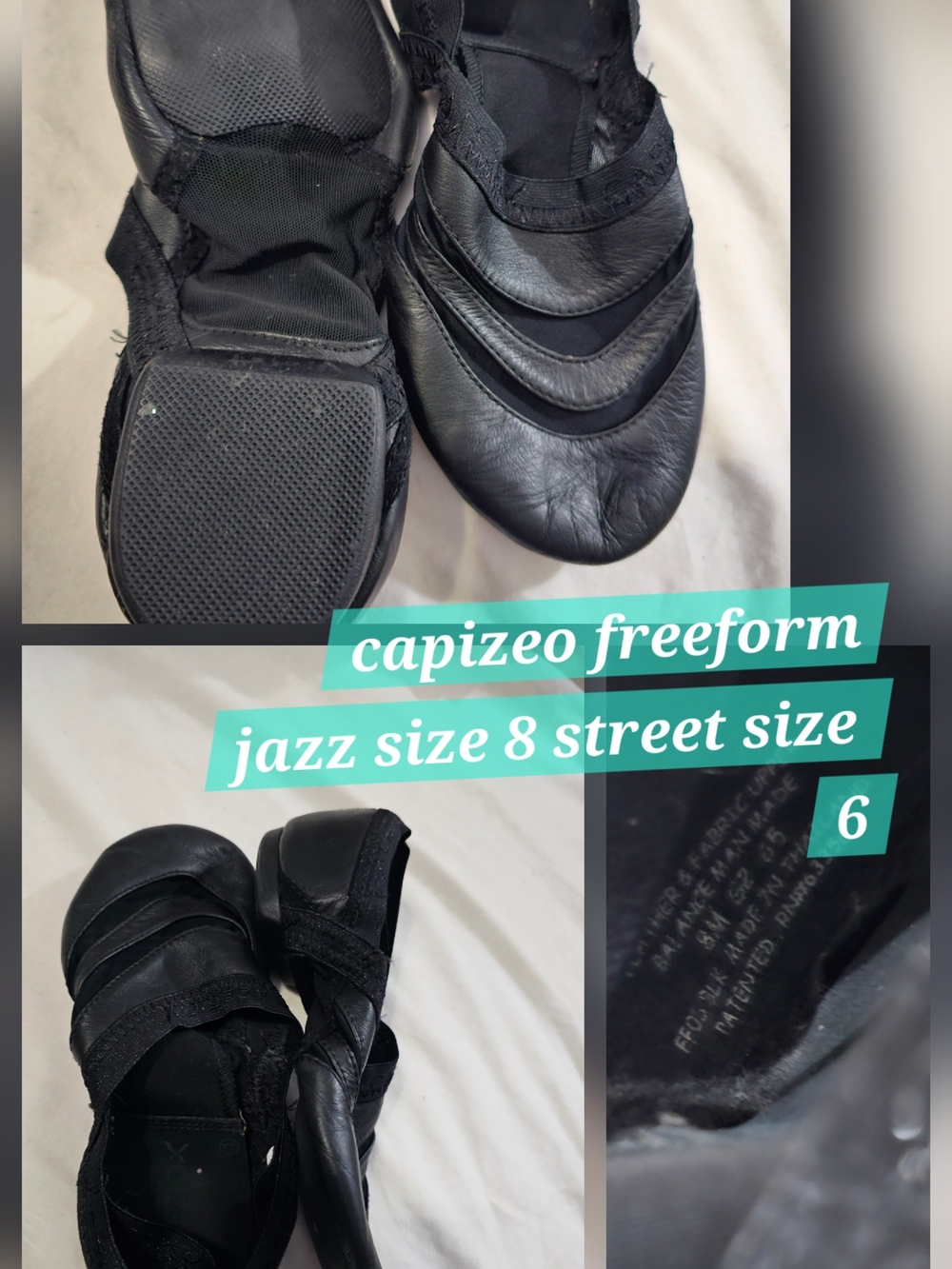 Capezio Freeform Kids' Black Jazz Shoes